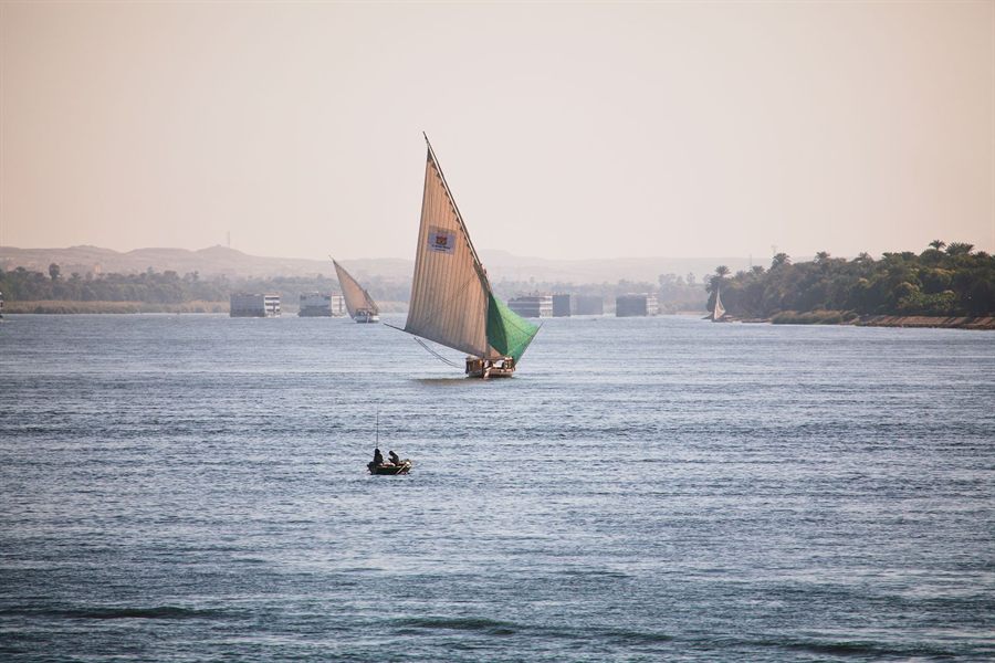 Felucca on the Nile near Luxor